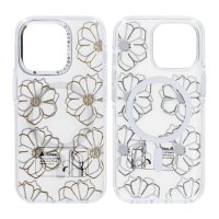 iPhone 16 Pro Skal Mönster MagSafe Blommor