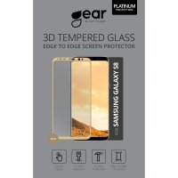 GEAR - Härdat Glas 3D Full Cover Guld Samsung S8