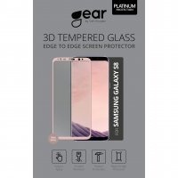 GEAR - Härdat Glas 3D Full Cover Rosegold Samsung S8