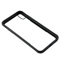 iPhone Xs Max Skal Härdat Glas Klar Svart