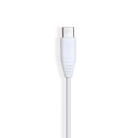 Laddkabel USB-A till USB-C 1m Vit