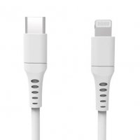 Laddkabel USB-C till Lightning 3m MFI Vit