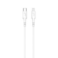 Kabel Lightning till USB-C MFI 0.5m Vit