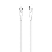 Kabel Kevlar USB-C till Lightning 1.5m Vit