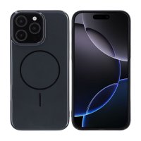 iPhone 16 Pro Max Skal TPU MagSafe Blank Svart