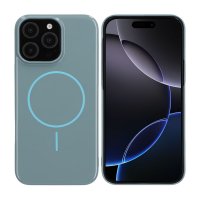 iPhone 16 Pro Max Skal TPU MagSafe Blank Blå