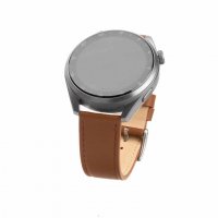 Samsung Galaxy Watch 22mm Armband Leather Strap Brun