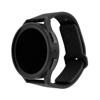 Samsung Galaxy Watch 22mm Armband Silicone Sporty Strap Svart