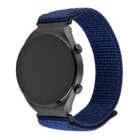 Samsung Galaxy Watch 20mm Armband Nylon Sporty Strap Blå