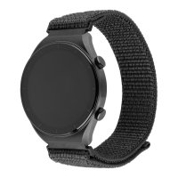 Samsung Galaxy Watch 20mm Armband Nylon Sporty Strap Grå