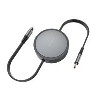 Utdragbar Kabel USB-C 100W 1m Svart