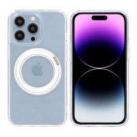 iPhone 14 Pro Max Skal Roterbart MagSafe Stativ Transparent