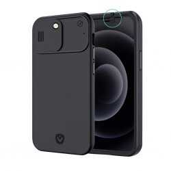 x Valenta iPhone 12 Pro Skal med Kameraskydd för fram och baksida Svart