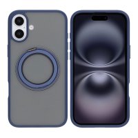 iPhone 16 Plus Skal Roterbart MagSafe Stativ Blå