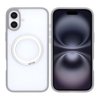 iPhone 16 Plus Skal Roterbart MagSafe Stativ Grå