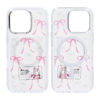iPhone 16 Pro Skal Mönster MagSafe Rosett