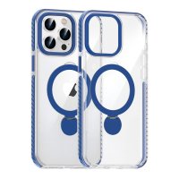 iPhone 15 Pro Skal Ringstativ MagSafe Blå