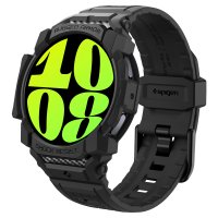 Samsung Galaxy Watch 7 44mm Armband och Skal Rugged Armor Pro Matte Black