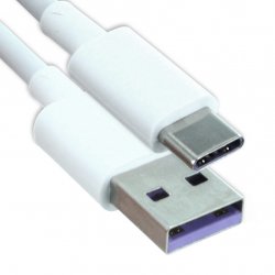 AP71 / HL-1289 Quick Charger Kabel USB till USB Type-C 1m Vit
