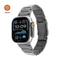 Apple Watch 42/44/45/46mm Armband Titanium Strap Natural