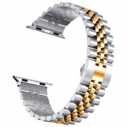 Apple Watch 42/44/45mm Armband Rostfritt Stål Guld
