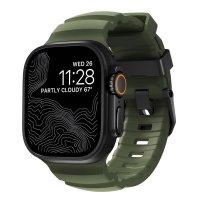 Apple Watch 44/45/46mm/Ultra 49mm Armband Rocky Point Svart Forest