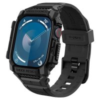 Apple Watch 46mm (Series 10/11) Armband och Skal Rugged Armor Pro Matte Black