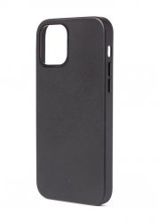 iPhone 12/iPhone 12 Pro Skal Leather Backcover MagSafe Svart