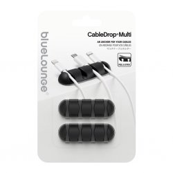 CableDrop Multi Kabelhållare 2 pack Svart