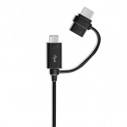 EP-DG950DB Data- och Laddningskabel USB Type-C / Micro-USB 1.5m Svart