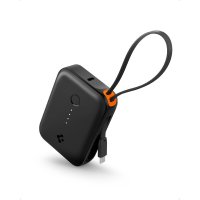 Essential Powerbank med inbyggd Kabel 10 000 mAh 30W Svart