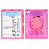 iPad Pro 12.9 (gen 3/4/5/6) Skal med Stativ Röd