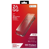 Google Pixel 9 Pro XL Skal och Skärmskydd Luxe & Glass 360 Protect Bundle