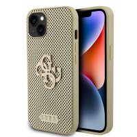 iPhone 15 Skal Perforated Glitter Guld