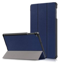 Ultra Dünn Flip Cover PU Leder Hülle Hülle für Samsung Galaxy Tab a 10.1 2019 SM-T510/SM-T515 Brown mit Schutzfolie und Stylus Stift