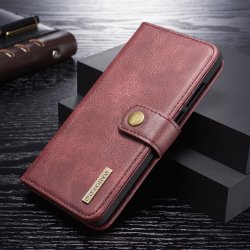 Huawei P30 Plånboksfodral Löstagbart Skal PU-läder Röd