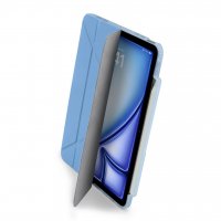 iPad Air 13 (M2/M3) Fodral Origami No3 Pencil Case Ljusblå