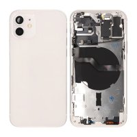iPhone 12 Baksida med Komplett Ram OEM - Vit