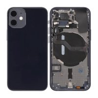 iPhone 12 Mini Baksida Komplett Med Smådelar - Svart