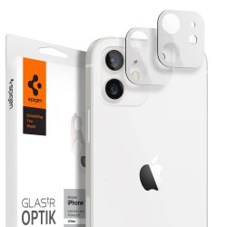 iPhone 12 Mini Kameralinsskydd Glas.tR Optik 2-pack Vit