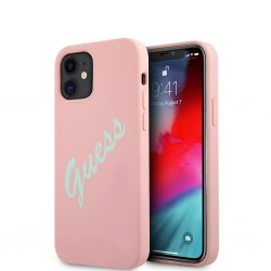 iPhone 12 Mini Skal Vintage Silicone Rosa