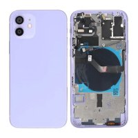 iPhone 12 Baksida med Komplett Ram OEM - Lila