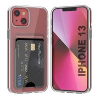 iPhone 13 Skal Korthållare Transparent
