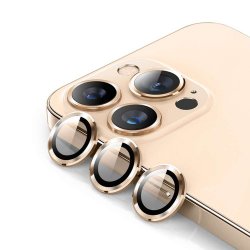 iPhone 13 Pro/iPhone 13 Pro Max Kameralinsskydd Härdat Glas Guld