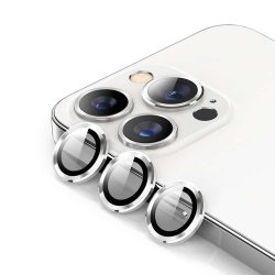 iPhone 13 Pro/iPhone 13 Pro Max Kameralinsskydd Härdat Glas Silver