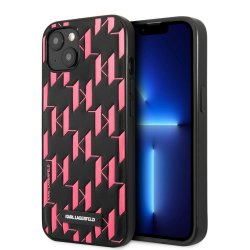 iPhone 13 Skal Monogram Pattern Rosa