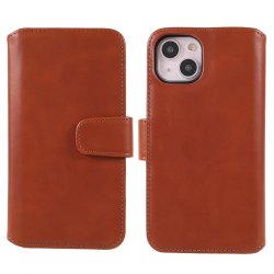 iPhone 14 Plus Fodral Essential Leather Maple Brown
