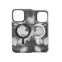 iPhone 14 Plus Skal Mönster Abstrakt Grå