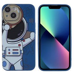 iPhone 14 Plus Skal Astronaut Blå Grå