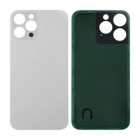iPhone 14 Pro Max Baksida Glas med Självhäftande tejp - Vit